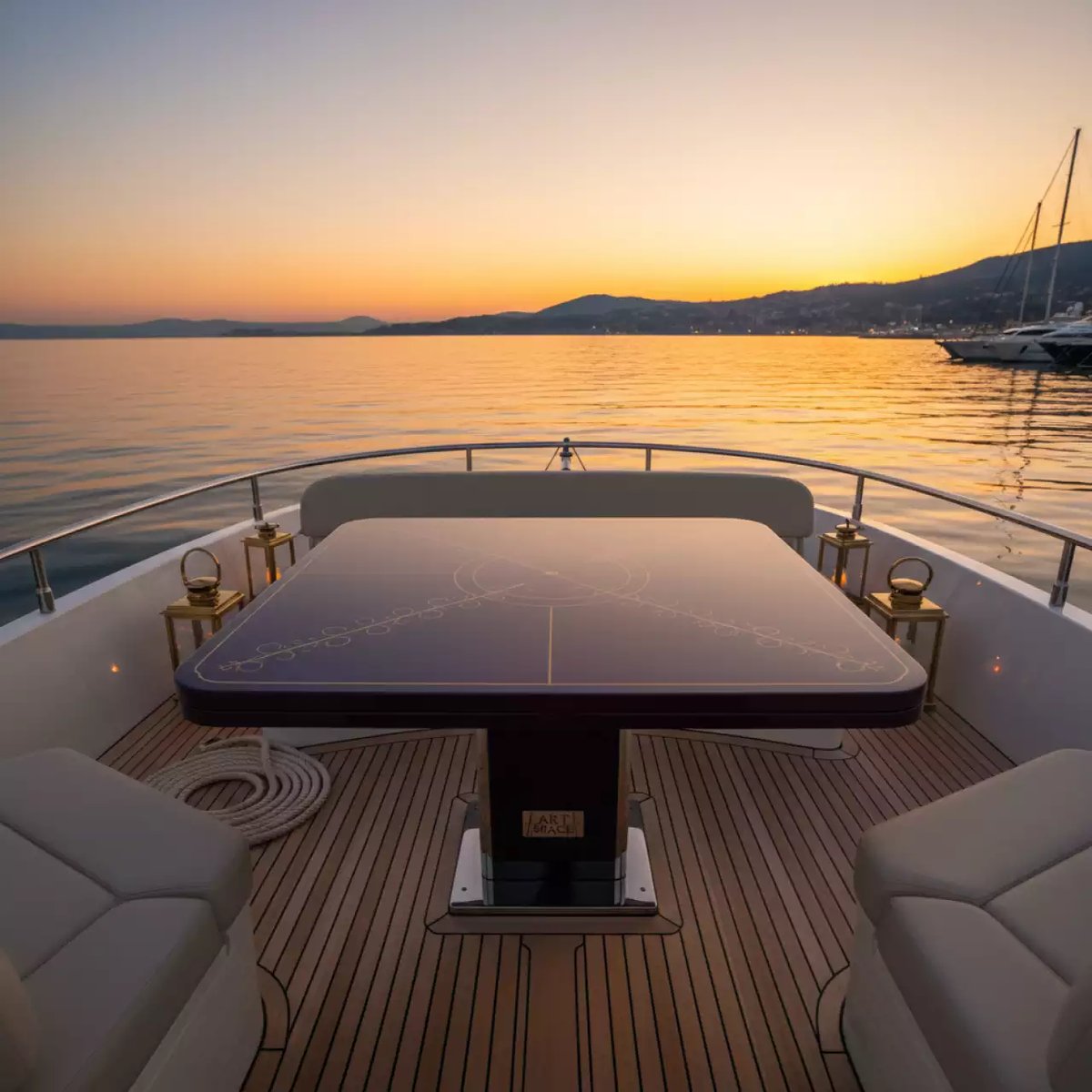 Аренда Стол Лидер 10 на VIP-яхте (Имеретинский порт) — ART SPACE