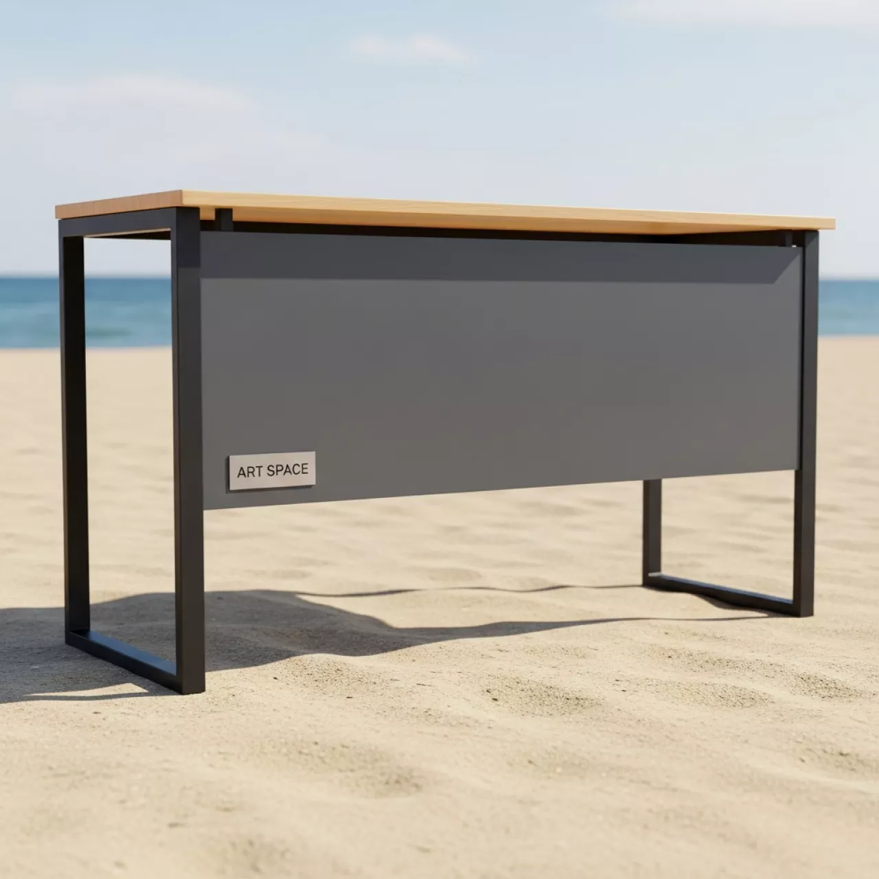Аренда Стол Лидер 10 с передней стенкой 1500x500 на пляже «Ривьера» — ART SPACE