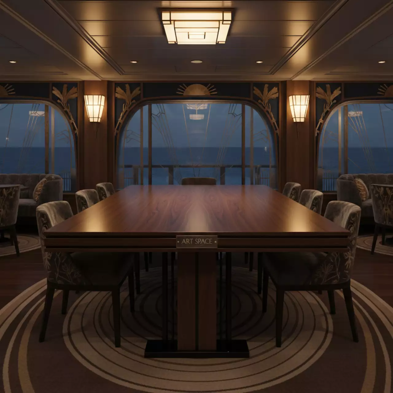 Аренда Стол Лидер 1200x600 орех черный на теплоходе «Дагомыс» — ART SPACE