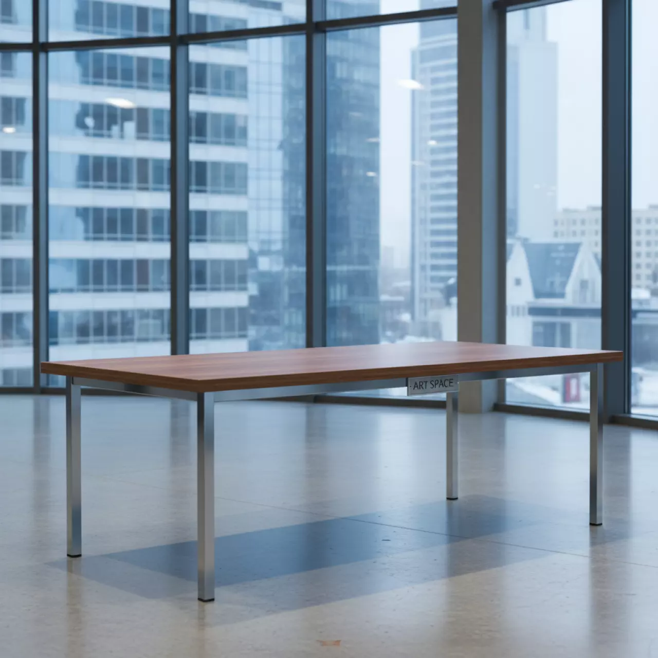 Аренда Стол Лидер 1200x800 орех серебро кромка ПВХ в отеле «Звездный» — ART SPACE