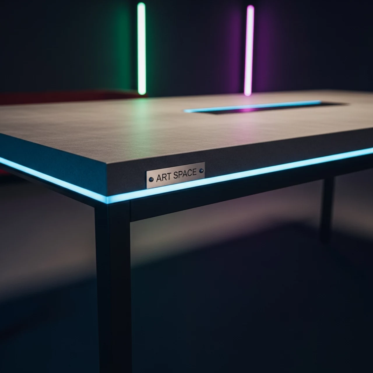 Аренда Стол Лидер 1 1200х600 каркас черный под бетон кромка ПВХ в Sport Inn Hotel & Wellness — ART SPACE