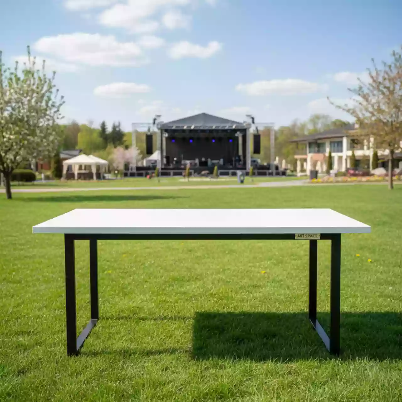 Аренда Стол Лидер 1 1200х800 белый кромка ПВХ в Karat Resort — ART SPACE