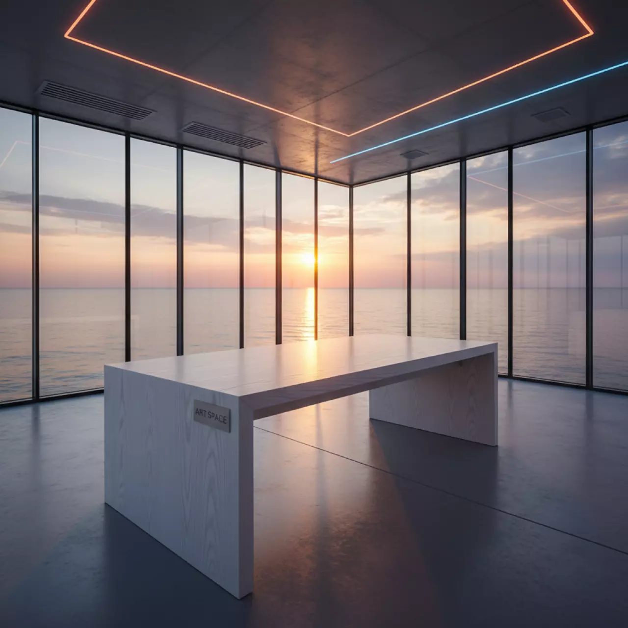 Аренда Стол Лидер 1 1200х800 белый ясень в комплексе Sea Galaxy — ART SPACE