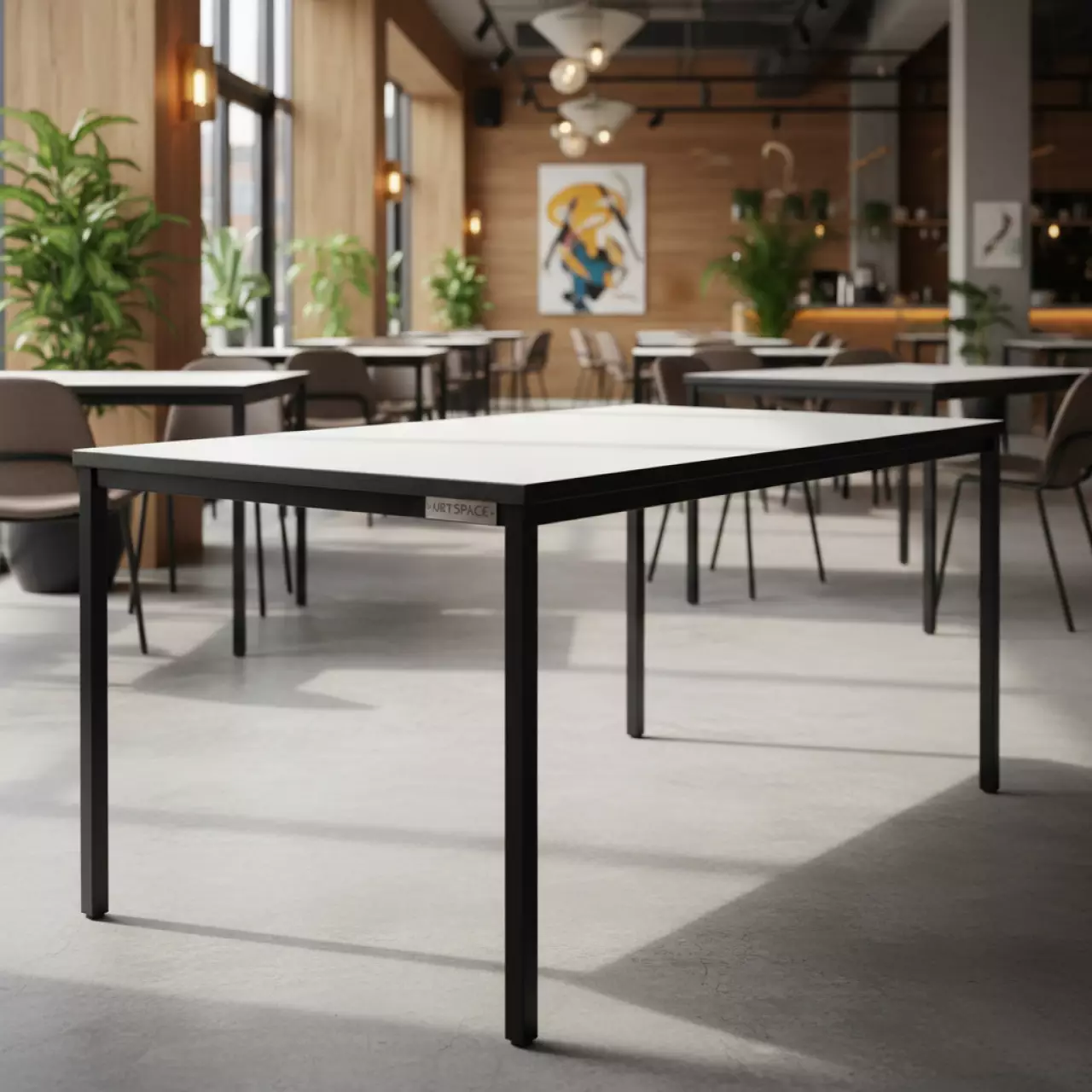 Аренда Стол Лидер 1 1200х800 черный белый в ресторане «La Terrazza» — ART SPACE