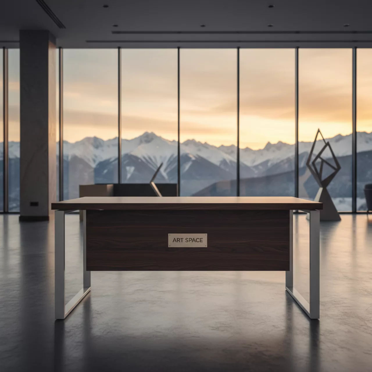 Аренда Стол Лидер 1 1200х800 мм венге каркас белый в казино «Сочи» — ART SPACE