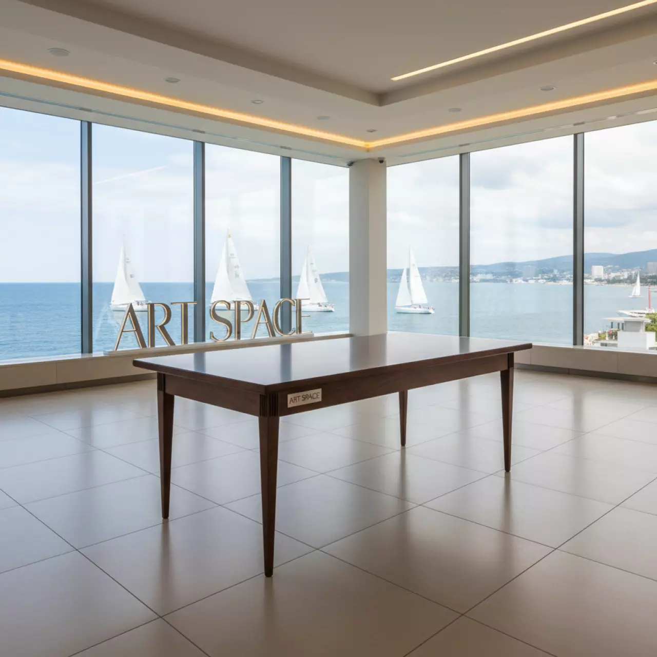 Аренда Стол Лидер 1 1200х800 орех черный на парусной регате (Сочи) — ART SPACE