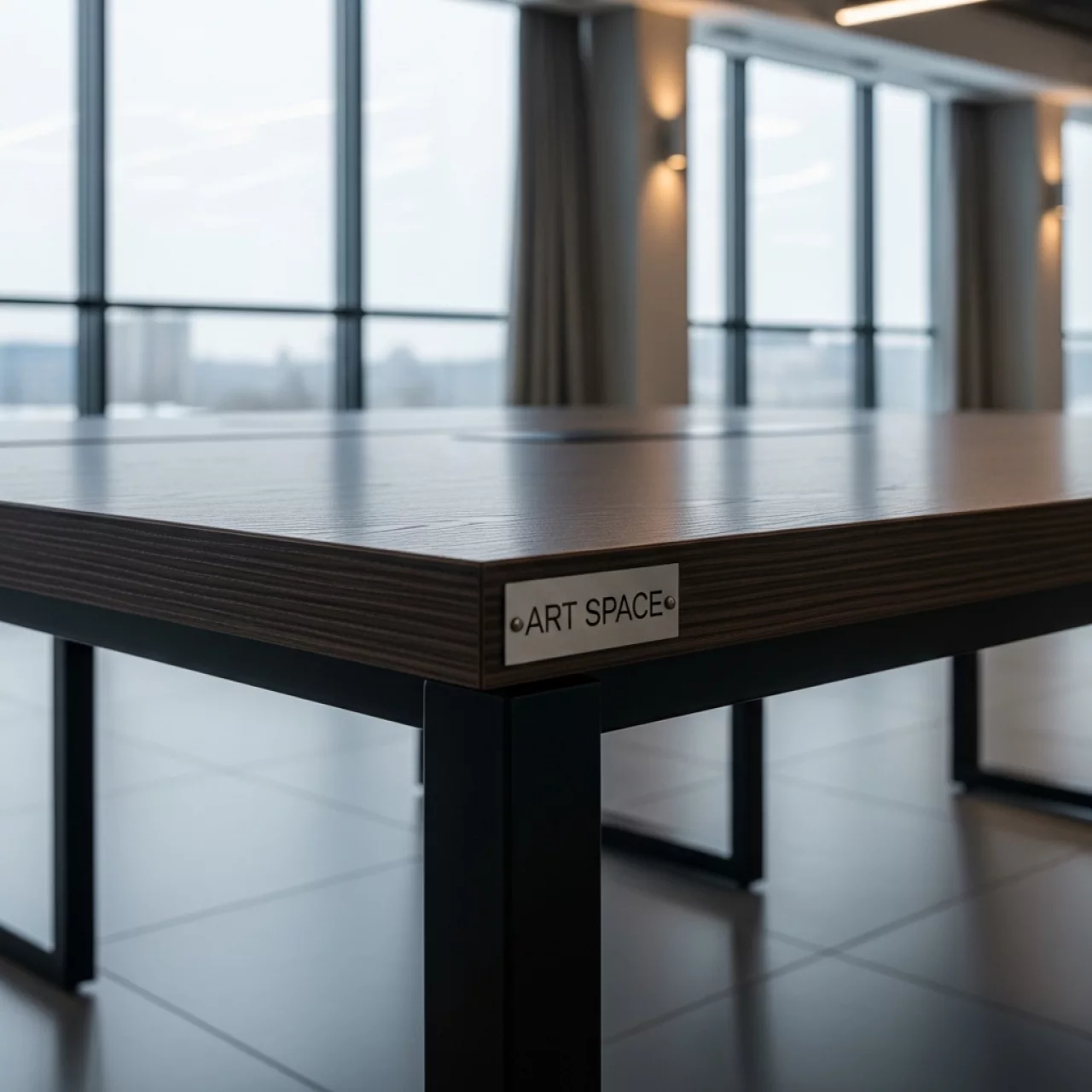 Аренда Стол Лидер 1 1200х800 венге каркас черный в Sport Inn Hotel & Wellness — ART SPACE