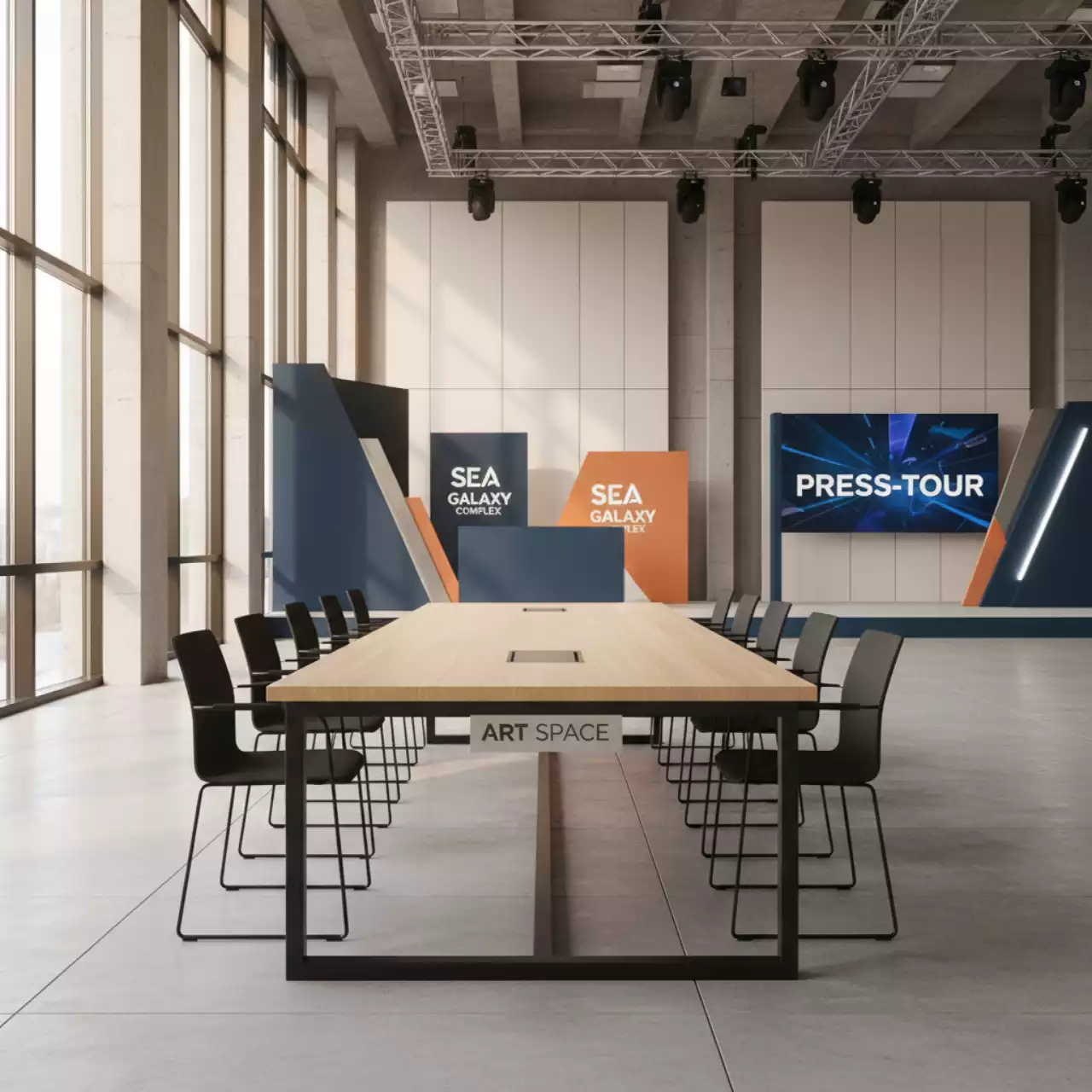 Аренда Стол Лидер 1 1300х800 бук черный в комплексе Sea Galaxy — ART SPACE