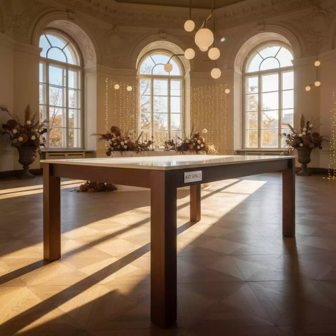 Аренда Стол Лидер 1 1300х800 орех белый в санатории «Сочи» — ART SPACE