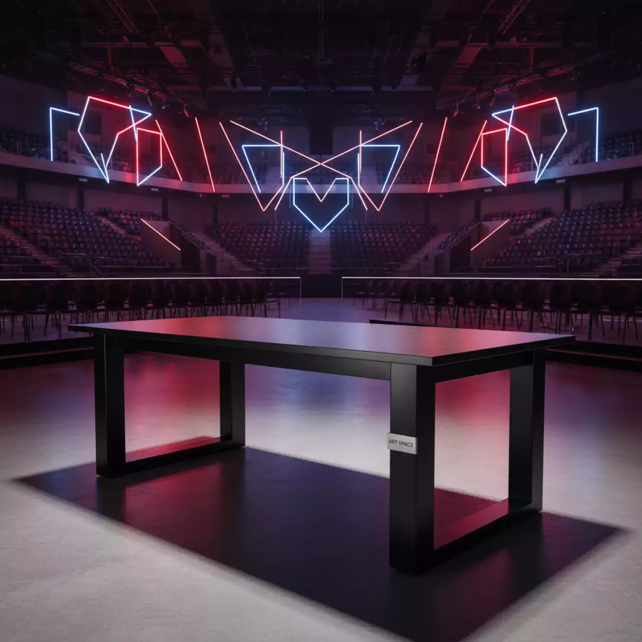 Аренда Стол Лидер 1 1500х800 мм черный шампань в Red Arena — ART SPACE