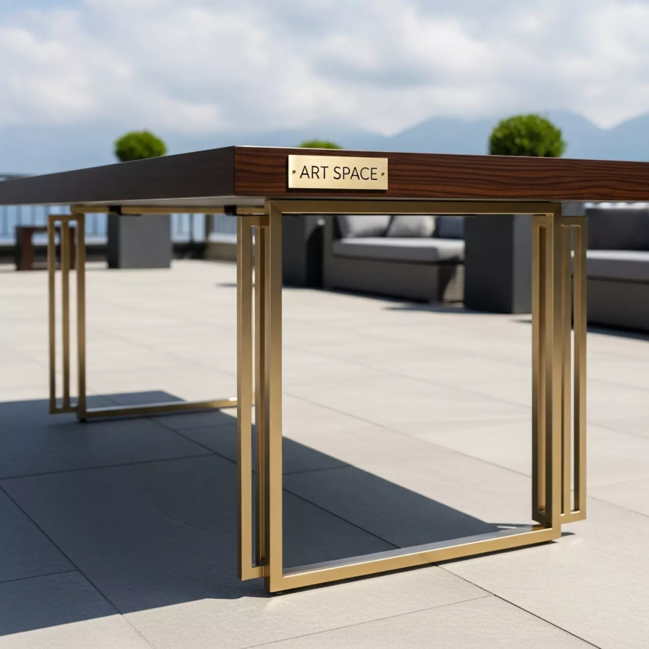 Аренда Стол Лидер 1 1500х800 мм венге шампань в Sochi Marriott Krasnaya Polyana — ART SPACE