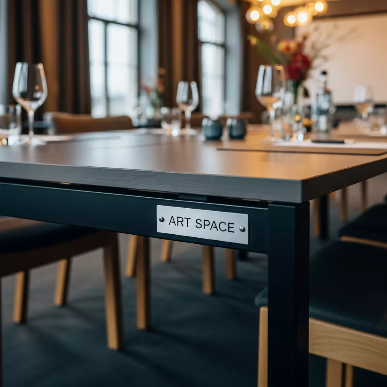 Аренда Стол Лидер 1 1500х800 серый черный в Маринс Парк Отеле — ART SPACE