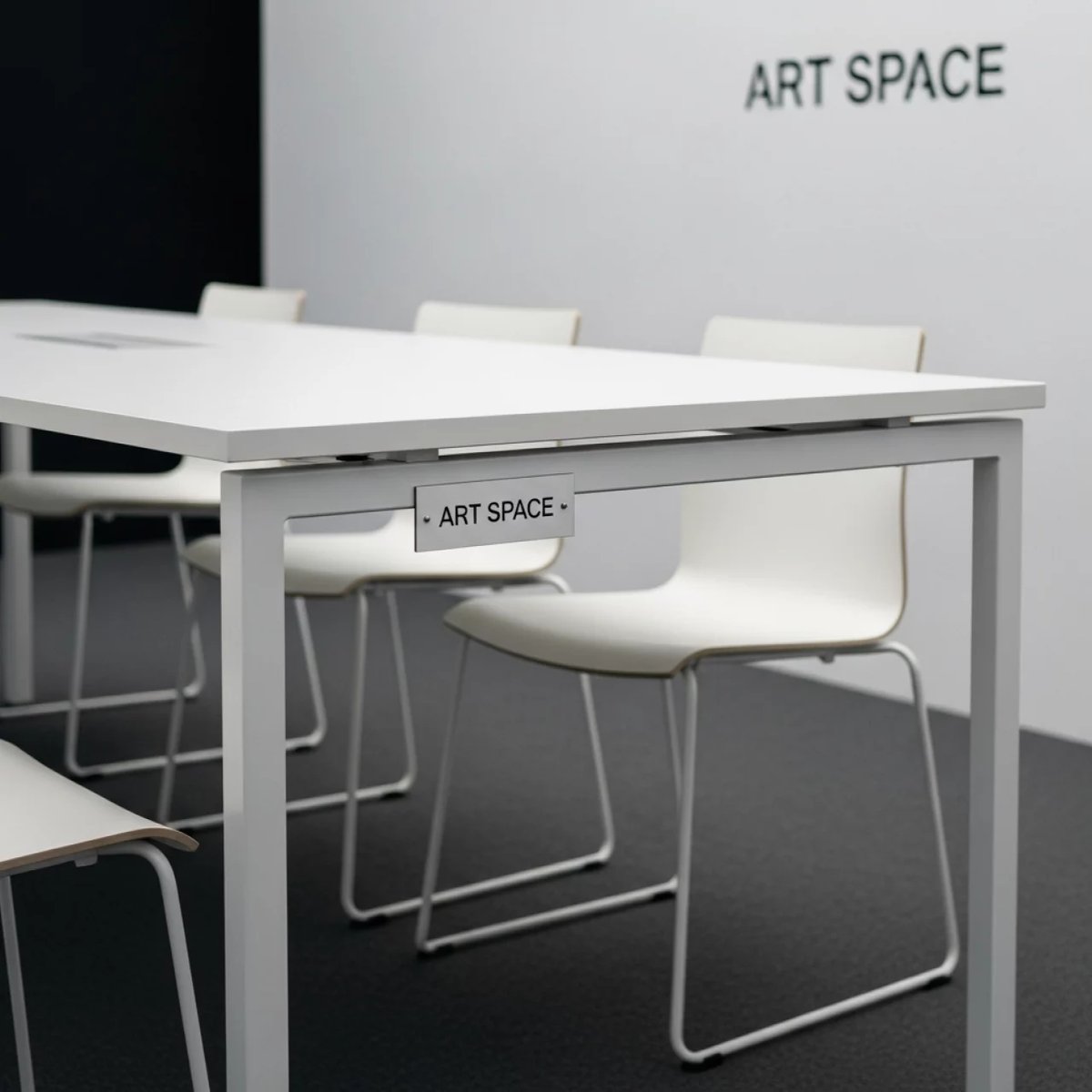 Аренда Стол Лидер 1 белый каркас белый 1200х800 в Cosmos Sochi Hotel — ART SPACE