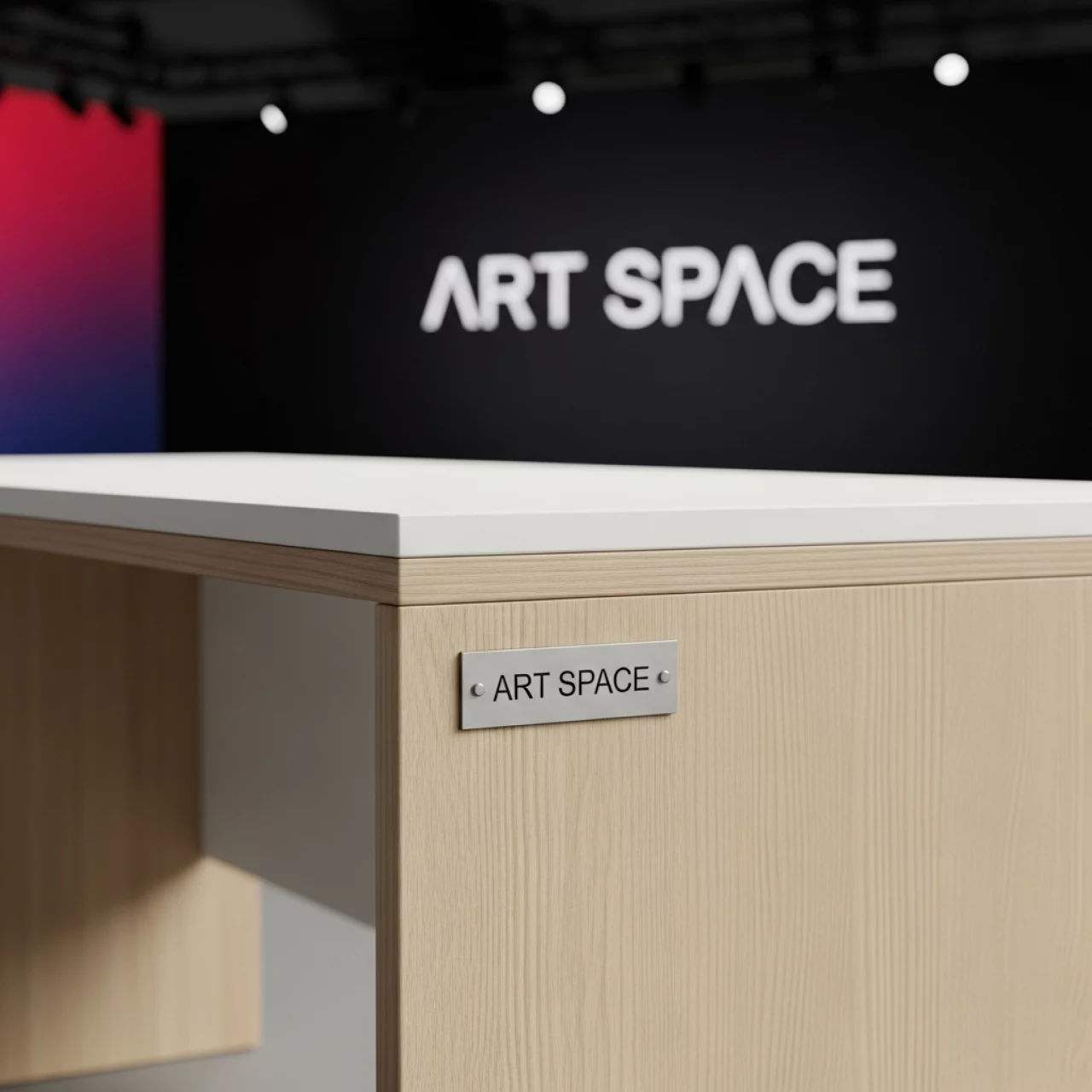 Аренда Стол Лидер 1 бук белый кромка ПВХ 900х600 в Red Arena — ART SPACE