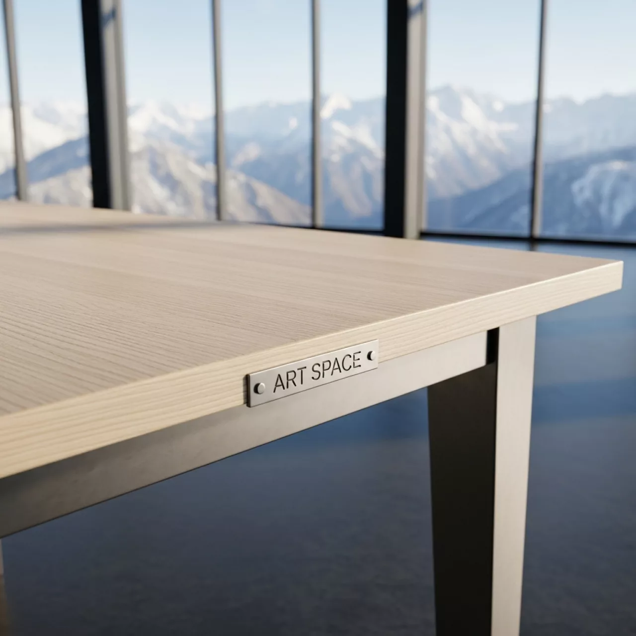 Аренда Стол Лидер 1 бук шампань 900х600 мм в Skypark Sochi — ART SPACE