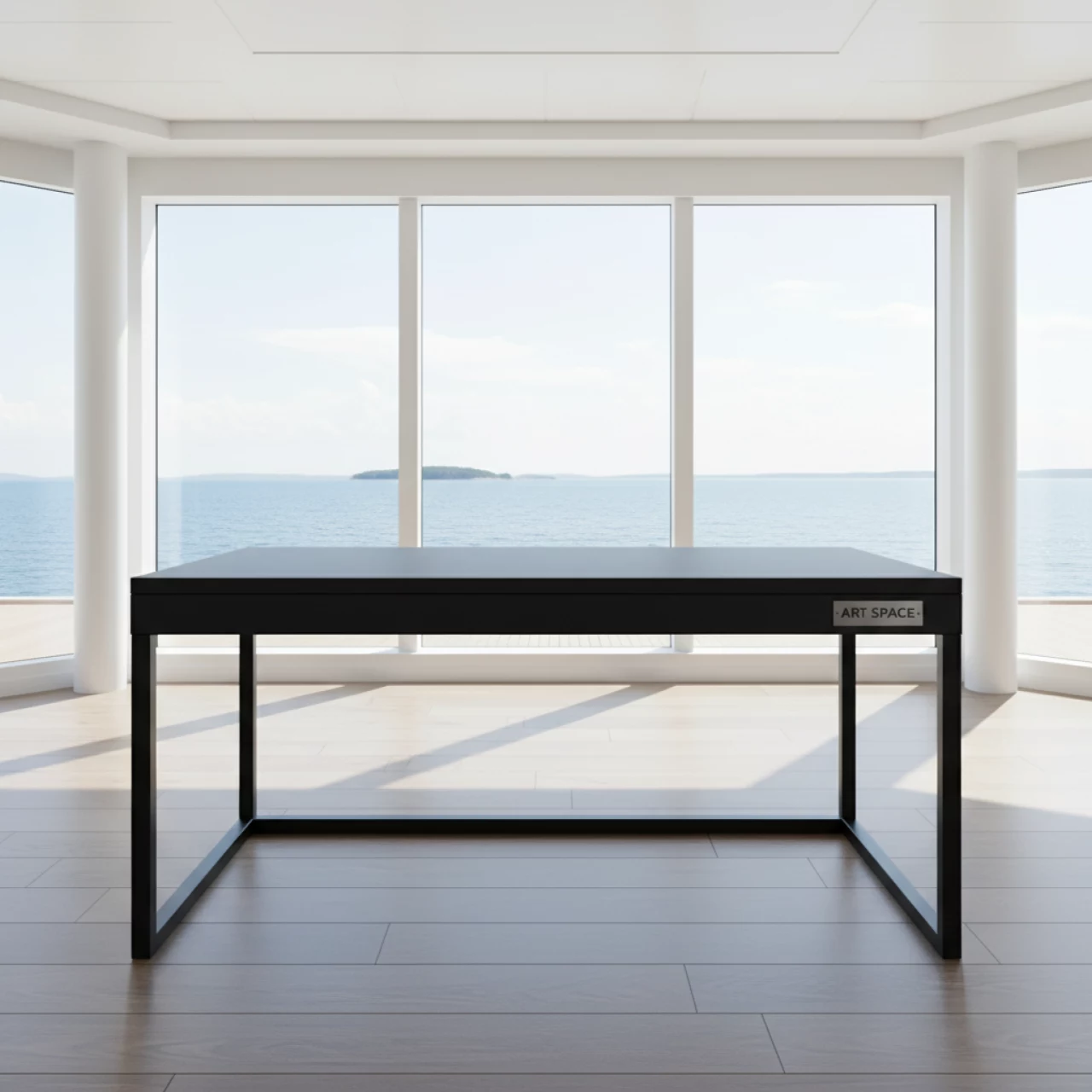 Аренда Стол Лидер 1 черный каркас черный 1200х800 на теплоходе «Дагомыс» — ART SPACE