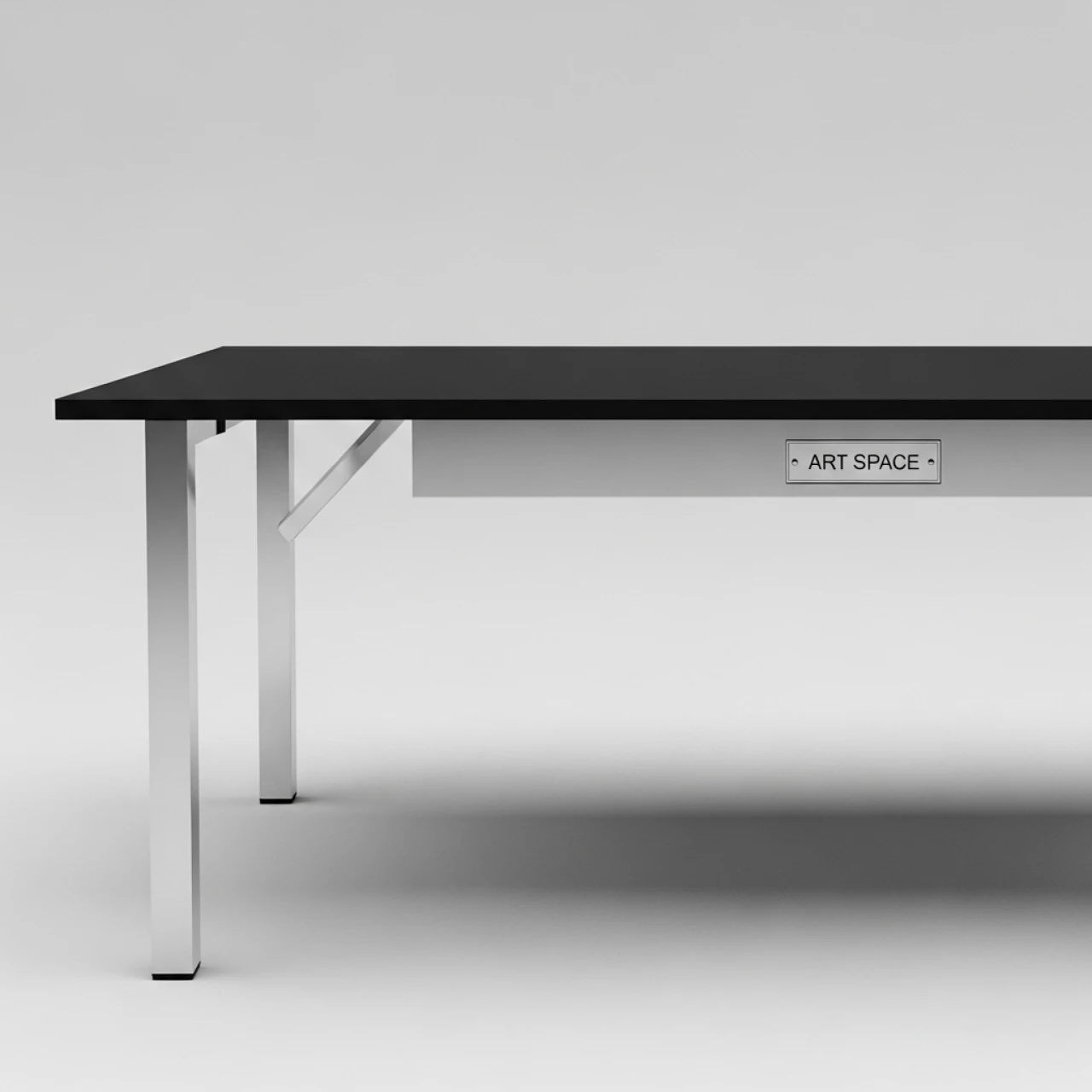 Аренда Стол Лидер 1 черный серебро 1200х800 в Skypark Sochi — ART SPACE
