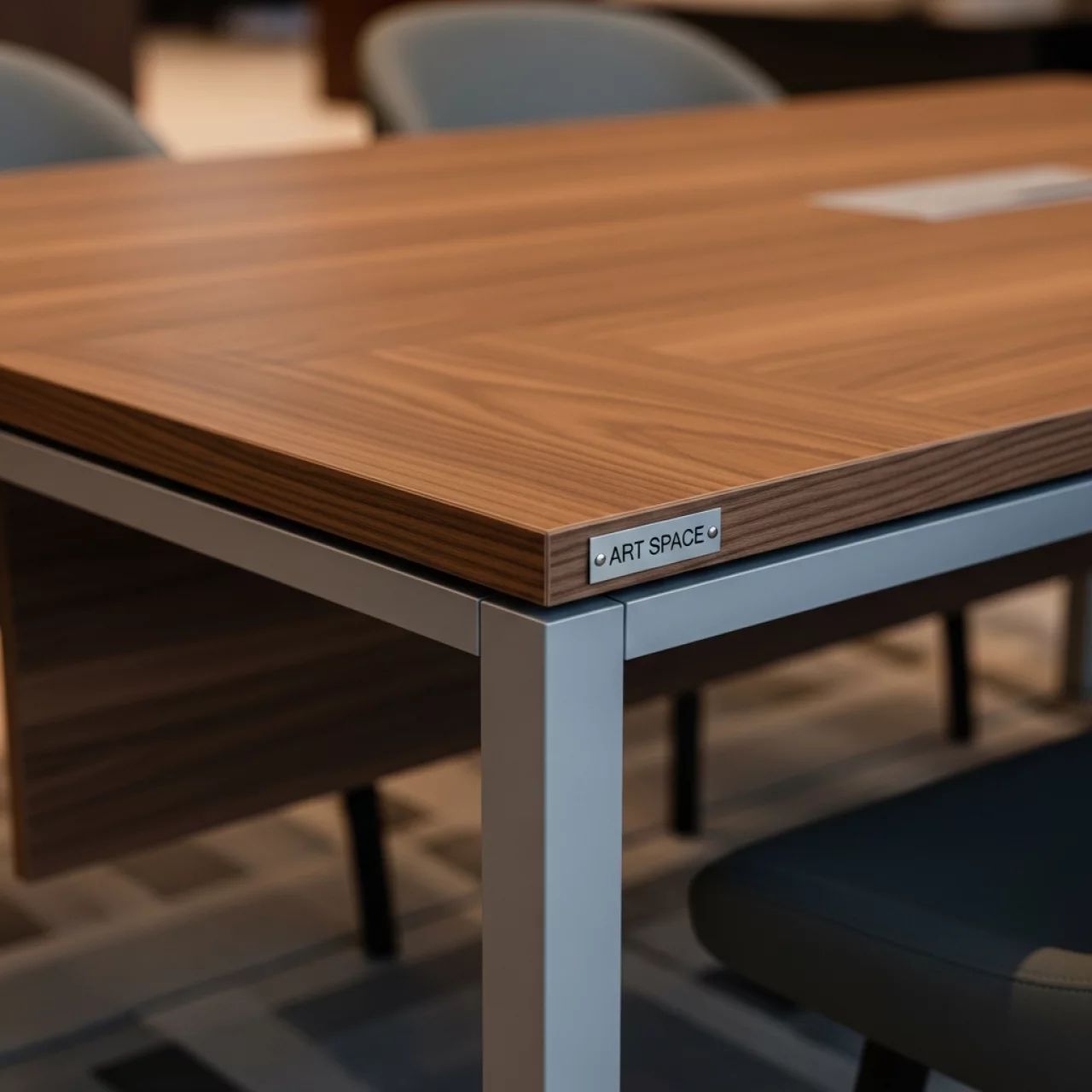 Аренда Стол Лидер 1 орех серебро кромка ПВХ 1300х800 в отеле «Звездный» — ART SPACE