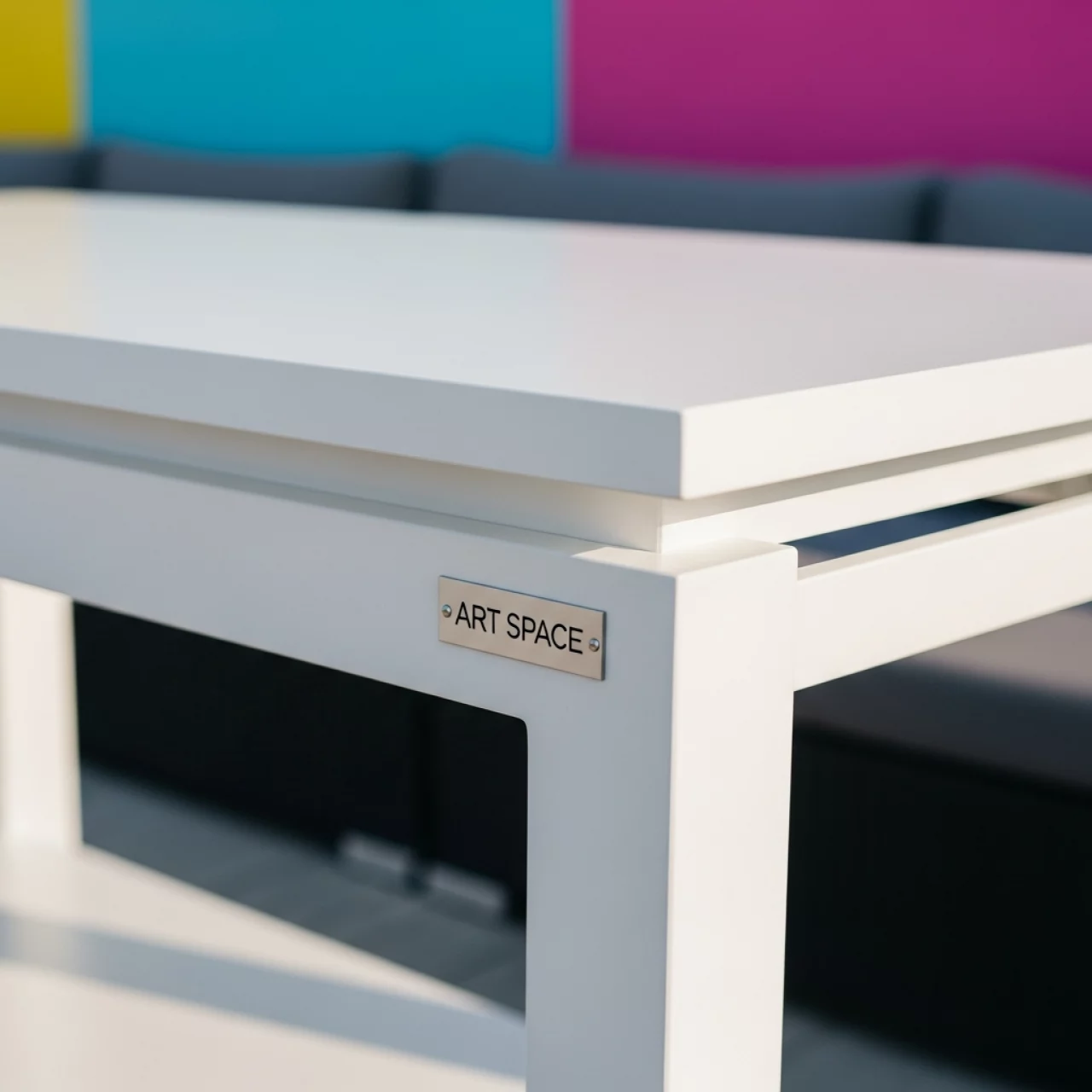 Аренда Стол Лидер 1 с подставкой для ног 900х600 белый в пляжном комплексе VinoGrad — ART SPACE