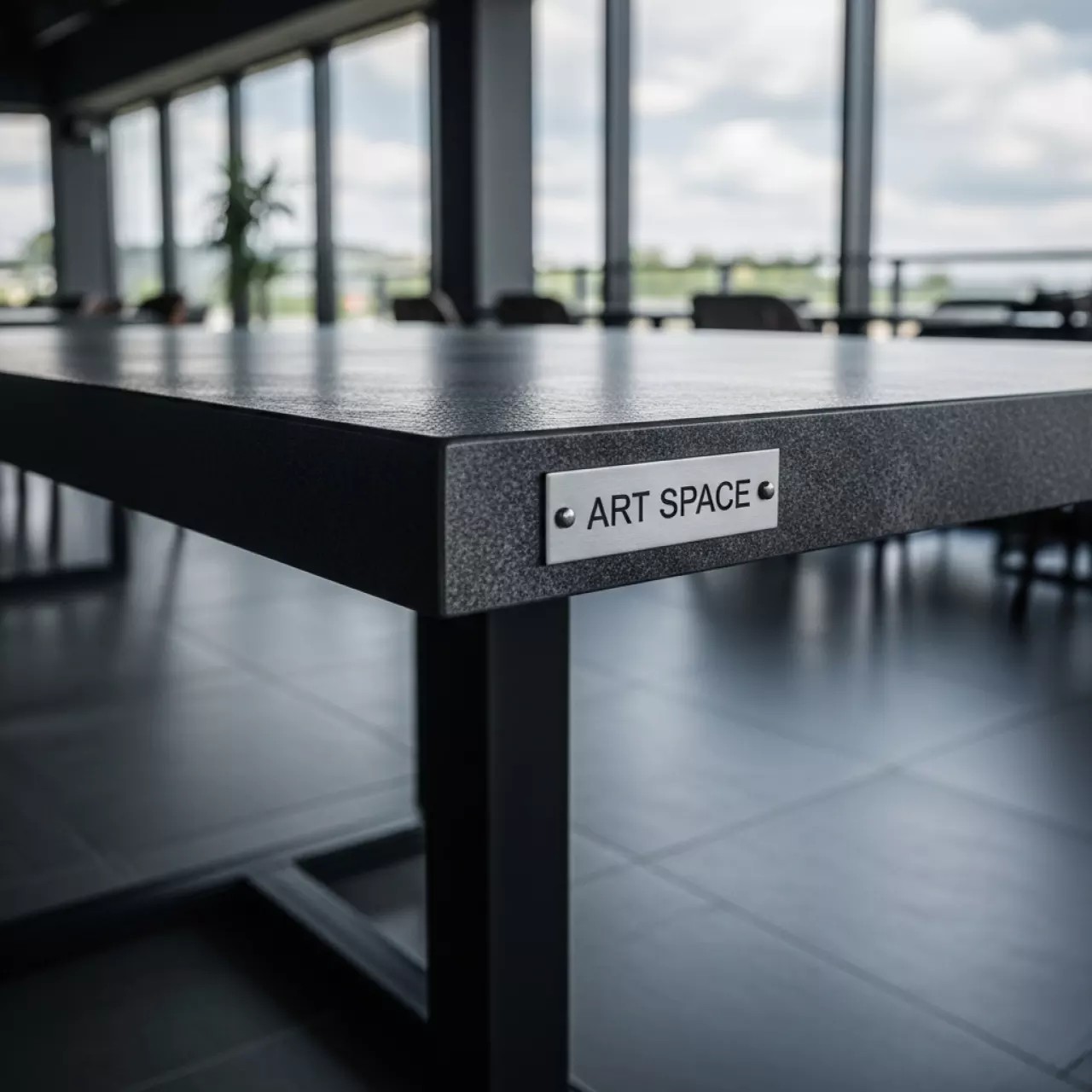 Аренда Стол Лидер 1 серый черный 1500х800 в ресторане «Магеллан» — ART SPACE