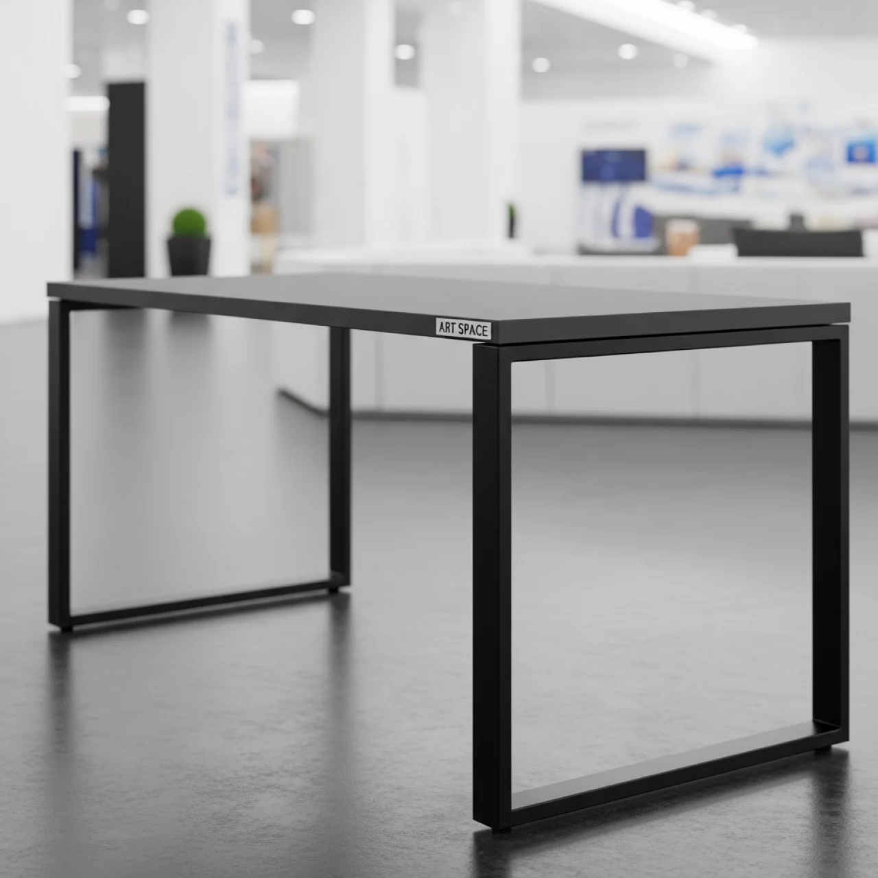 Аренда Стол Лидер 1 серый черный без отбойников 900х600 мм в Courtyard by Marriott Sochi — ART SPACE
