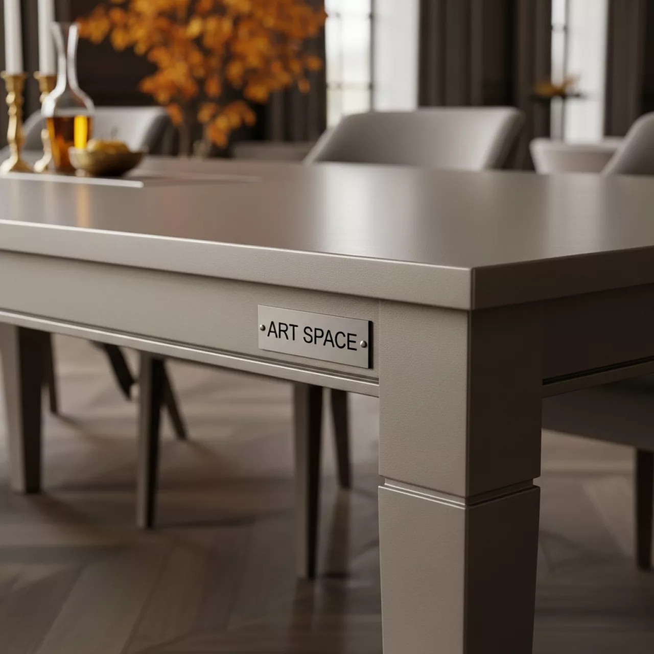 Аренда Стол Лидер 1 серый шампань 1200х800 мм в ресторане «Плакучая Ива» — ART SPACE