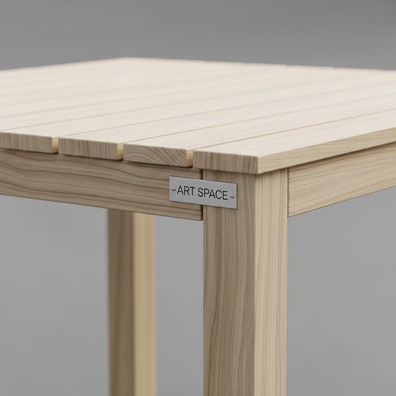 Аренда Стол Лидер 1 уличный из реек светлый в Red Arena — ART SPACE
