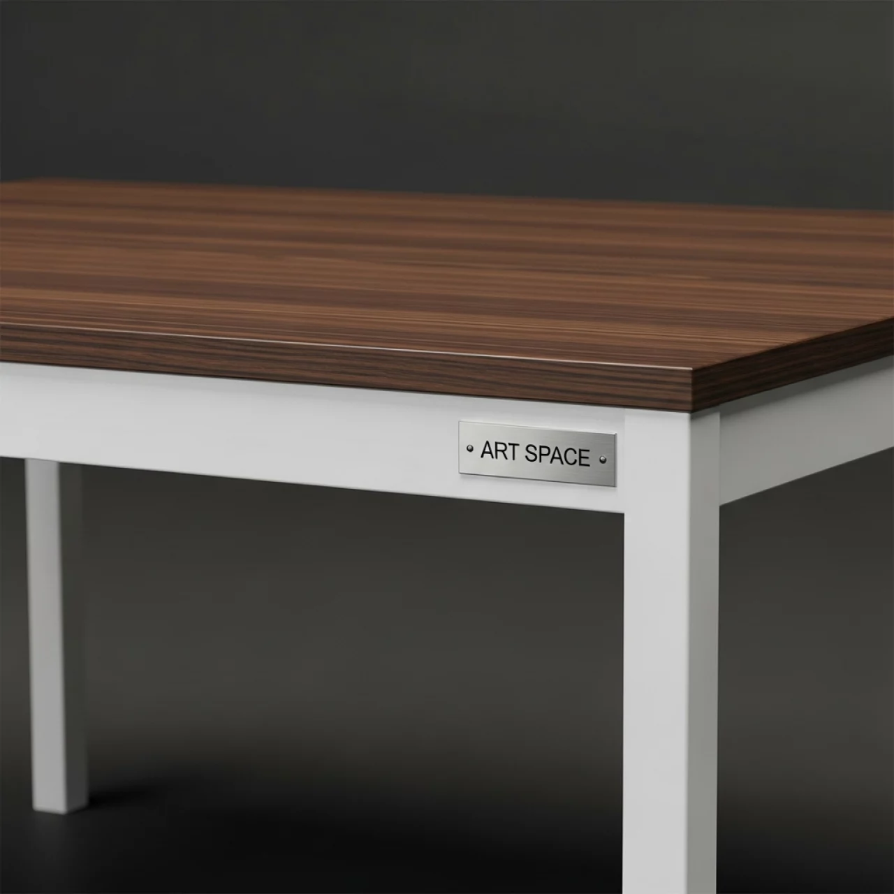 Аренда Стол Лидер 1 венге каркас белый 1500х900 на VIP теплоходе (Морпорт Сочи) — ART SPACE