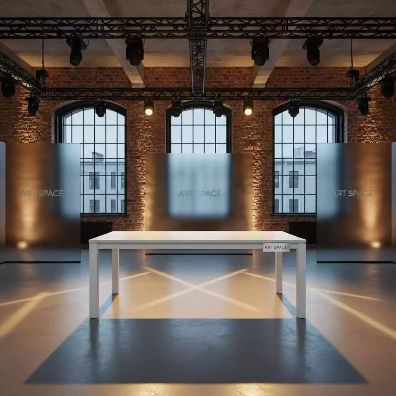 Аренда Стол Лидер 2 1800х900 26 мм белый в лофте «Студия 21» — ART SPACE