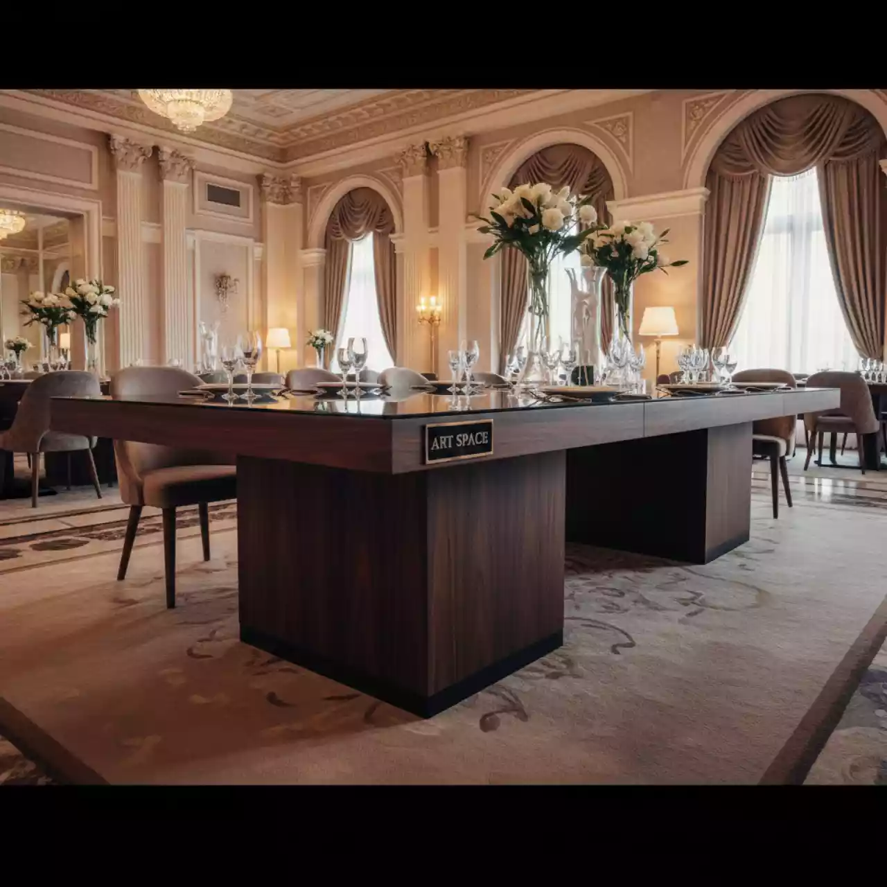 Аренда Стол Лидер 2 1800х900 орех черный в Rodina Grand Hotel & SPA — ART SPACE