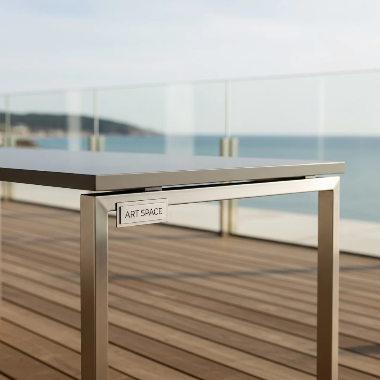 Аренда Стол Лидер 2 1800x800 серый шампань на пляжных клубах Хосты — ART SPACE