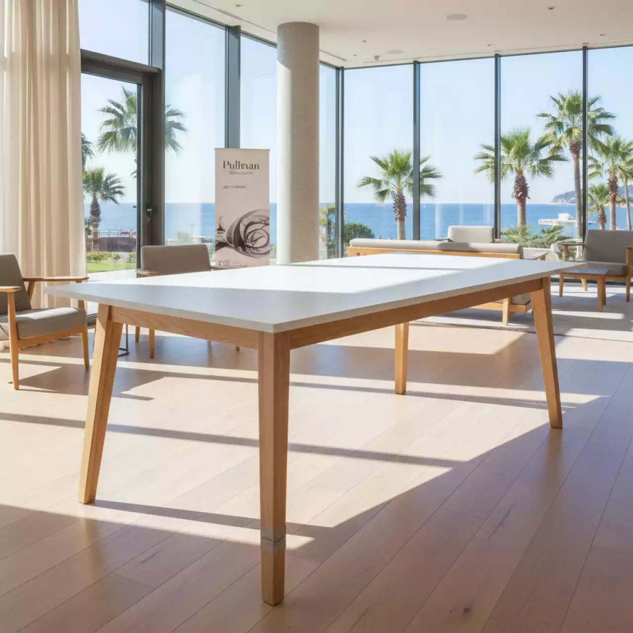 Аренда Стол Лидер 2 1800x900 белый бук в Pullman Sochi Centre — ART SPACE