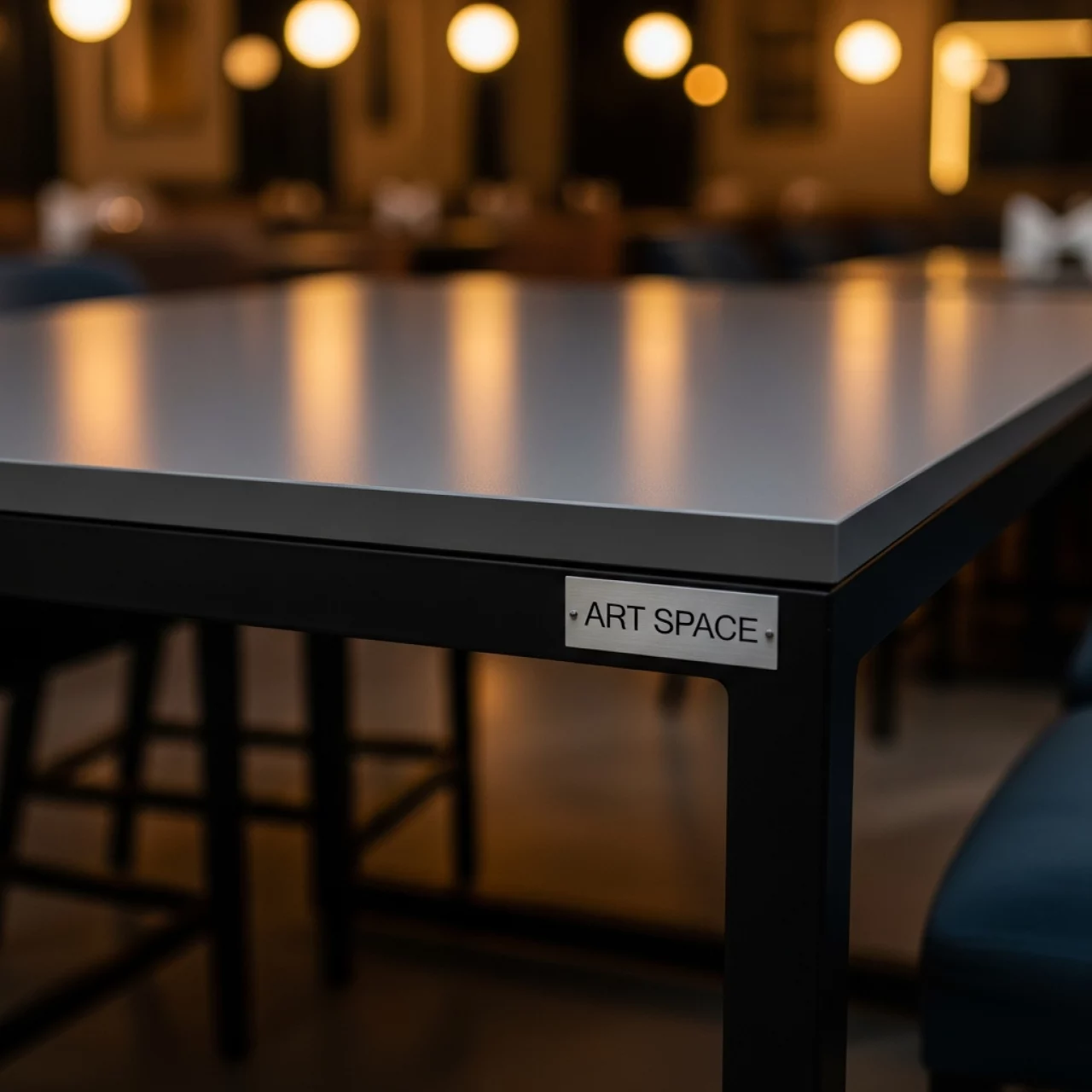 Аренда Стол Лидер 2 1800x900 серый черный в ресторане «Brunello» — ART SPACE