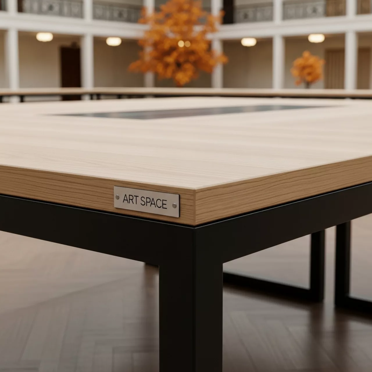 Аренда Стол Лидер 2 2000х900 бук черный кромка ПВХ в санатории «Металлург» — ART SPACE