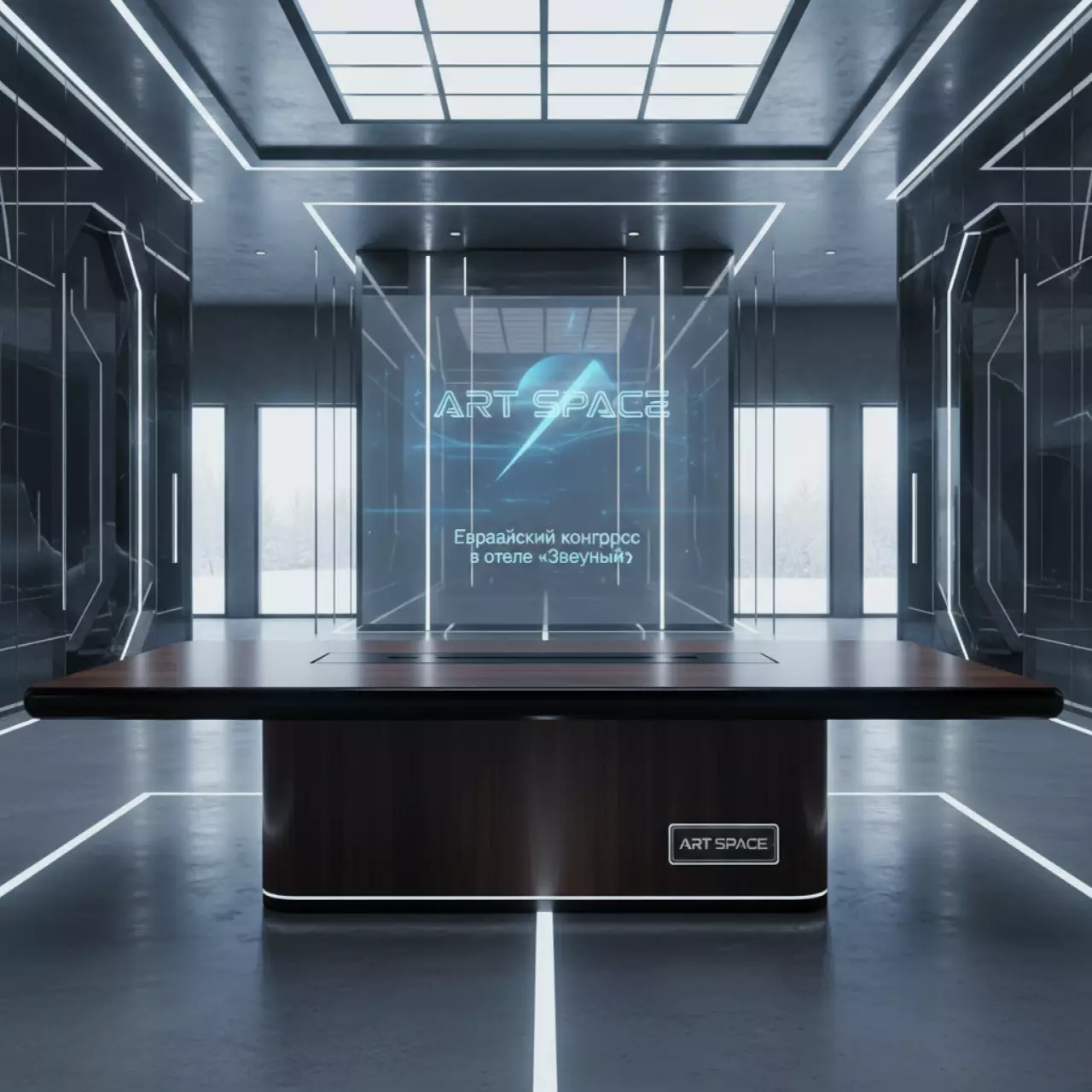 Аренда Стол Лидер 2 2000х900 орех черный кромка ПВХ в отеле «Звездный» — ART SPACE