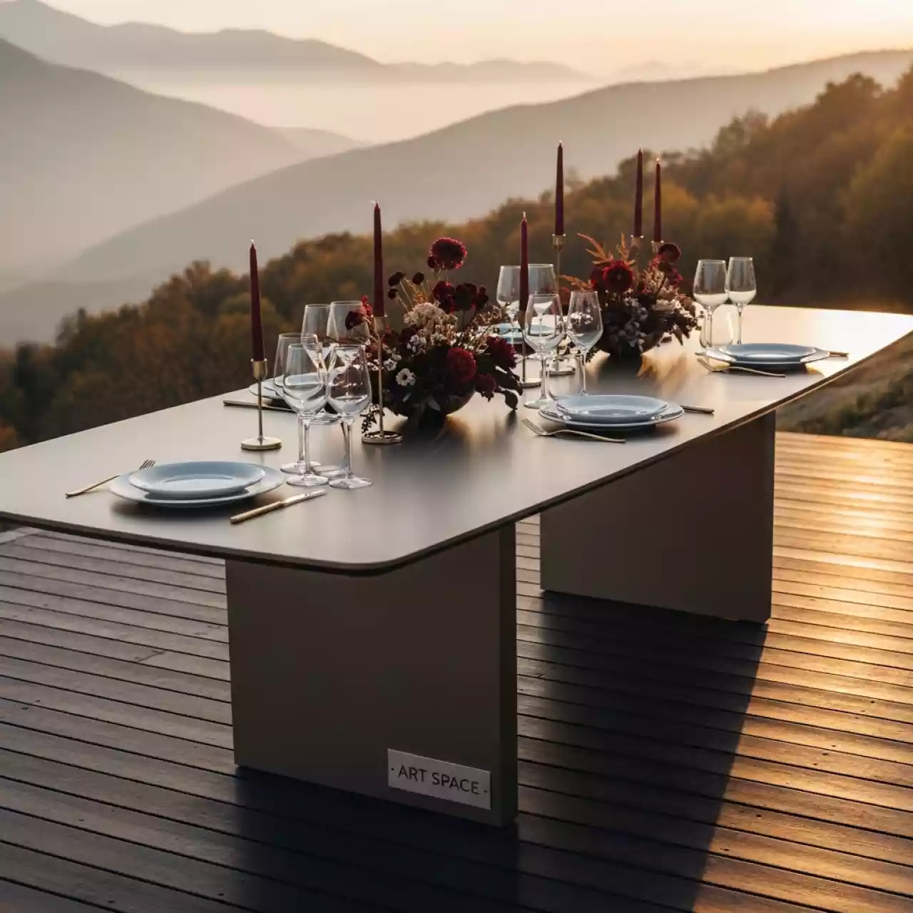 Аренда Стол Лидер 2 2000x900 серый шампань в этно-парке «Моя Россия» — ART SPACE