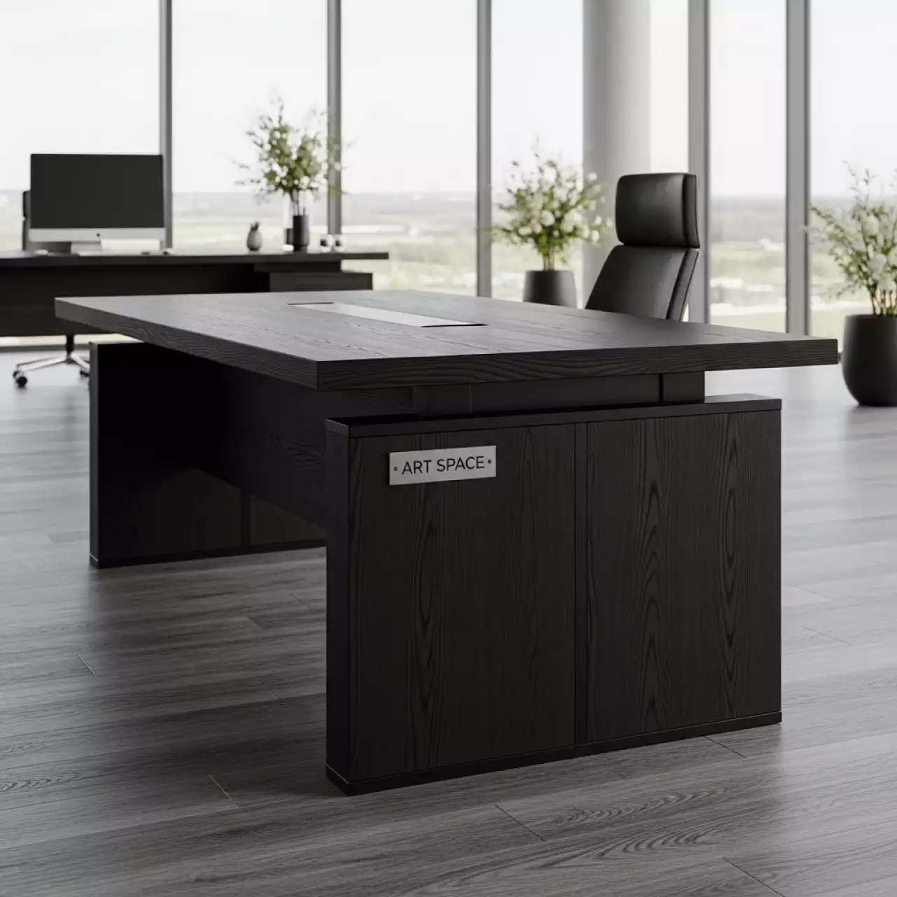 Аренда Стол Лидер 2 2000x900 венге черный в Radisson Collection Paradise — ART SPACE