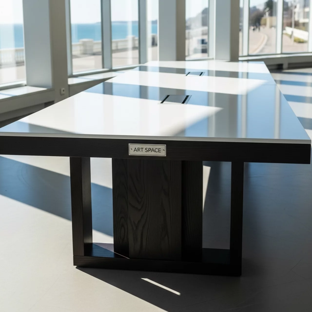 Аренда Стол Лидер 2 2400х800 белый венге на Имеретинской набережной — ART SPACE