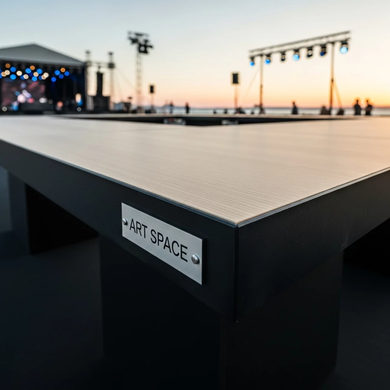 Аренда Стол Лидер 2 2700х900 бук черный кромка ПВХ на Имеретинской набережной — ART SPACE