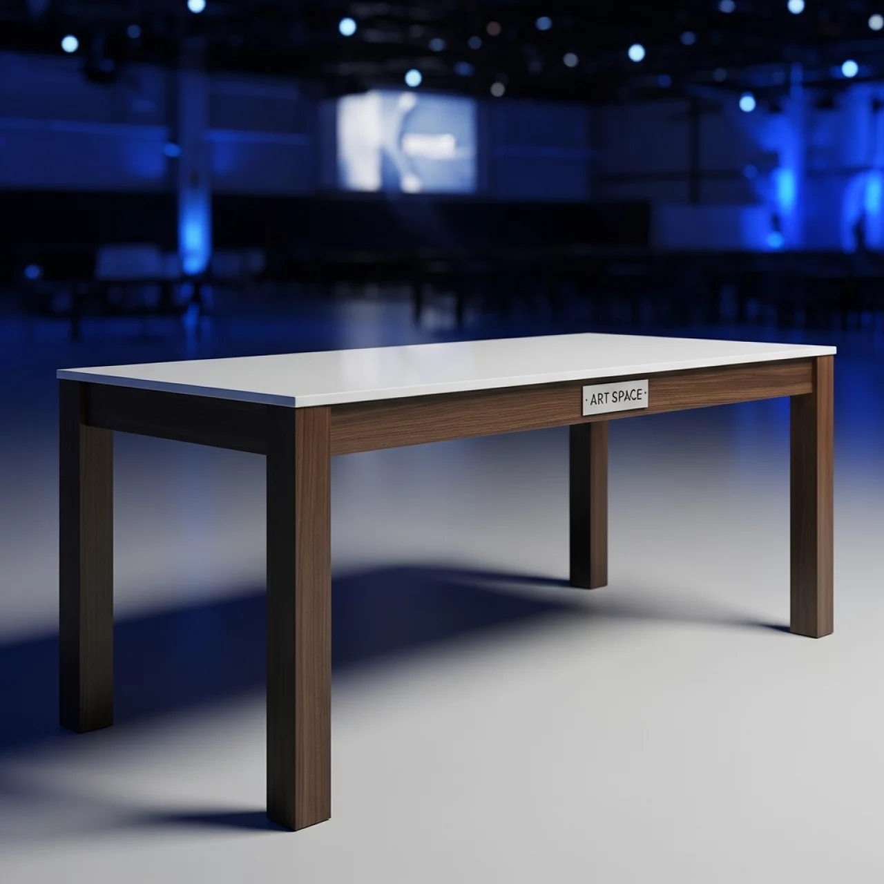 Аренда Стол Лидер 2 2700х900 венге белый в VK Stadium Sirius — ART SPACE