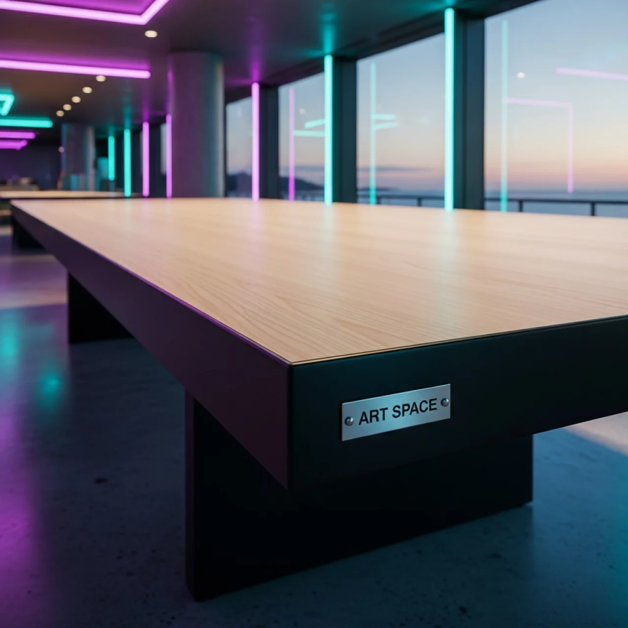 Аренда Стол Лидер 2 бук черный кромка ПВХ 2700х900 в ресторане «Sanremo» — ART SPACE