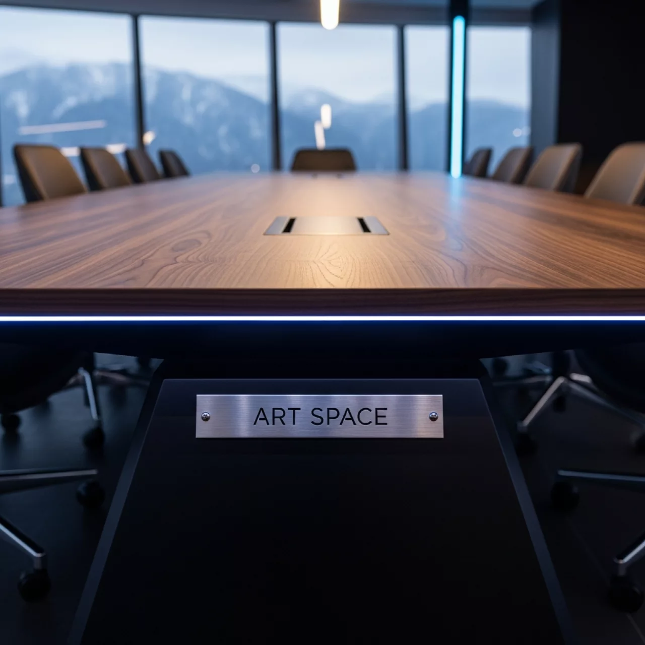 Аренда Стол Лидер 2 орех черный 2700х900 в Radisson Hotel Rosa Khutor — ART SPACE