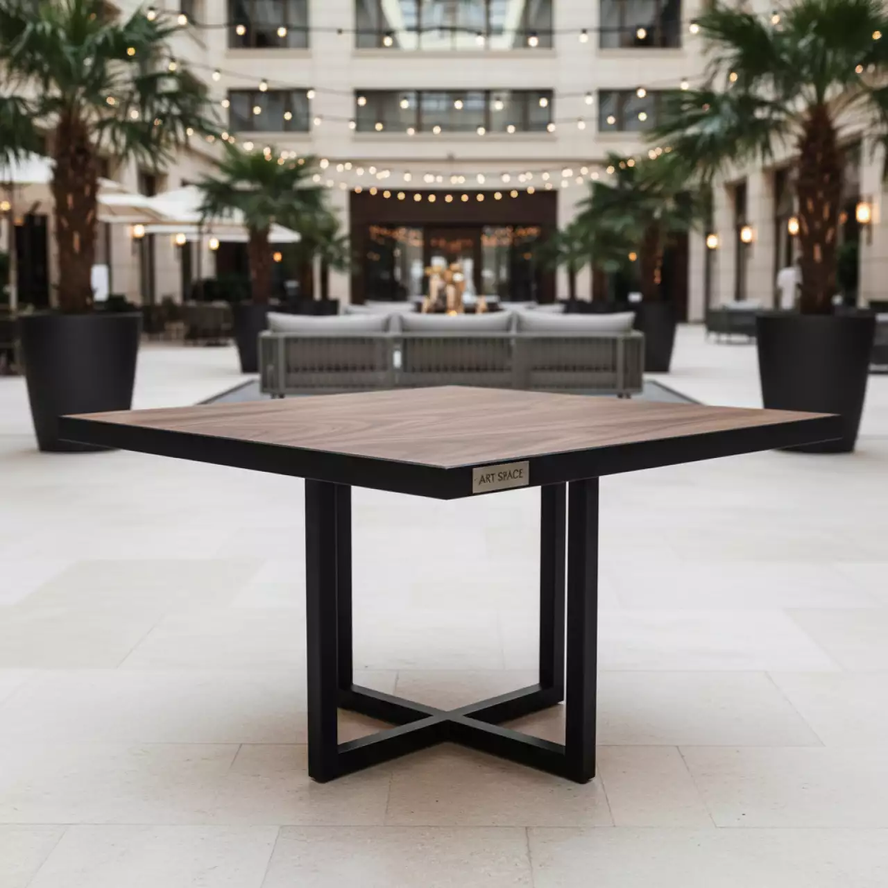 Аренда Стол Лидер 2 орех черный кромка ПВХ в Courtyard by Marriott Sochi — ART SPACE