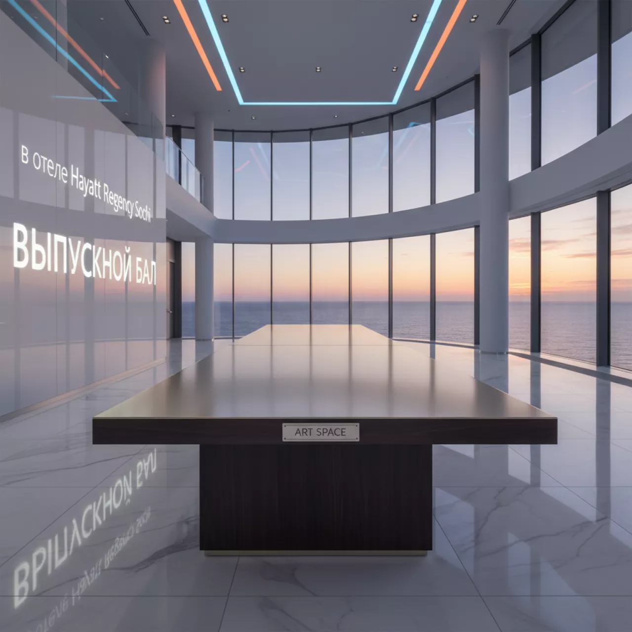 Аренда Стол Лидер 2 шампань венге 2700х900 в отеле Hyatt Regency Sochi — ART SPACE