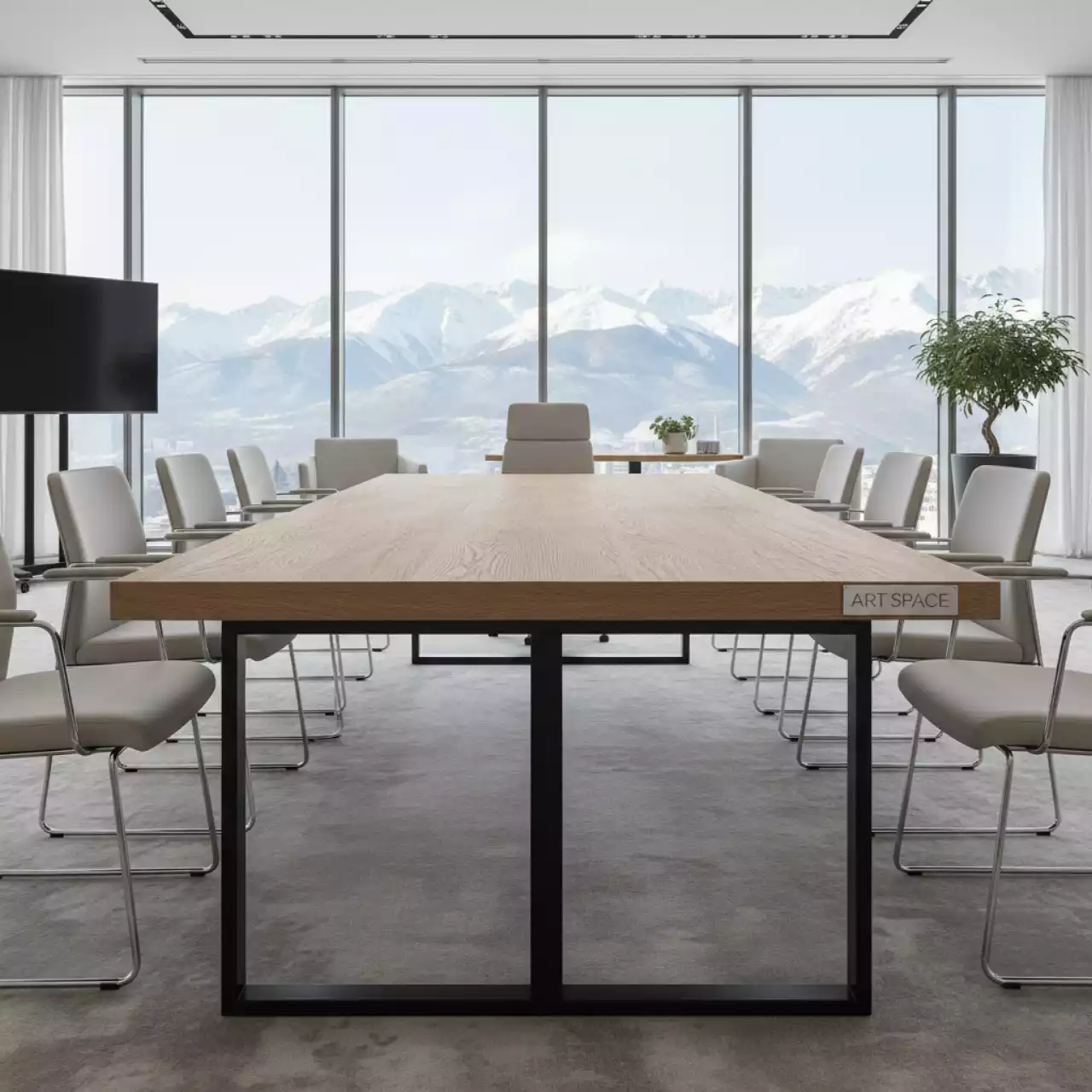 Аренда Стол Лидер 3D 1500 дуб сонома черный в Courtyard by Marriott Sochi — ART SPACE