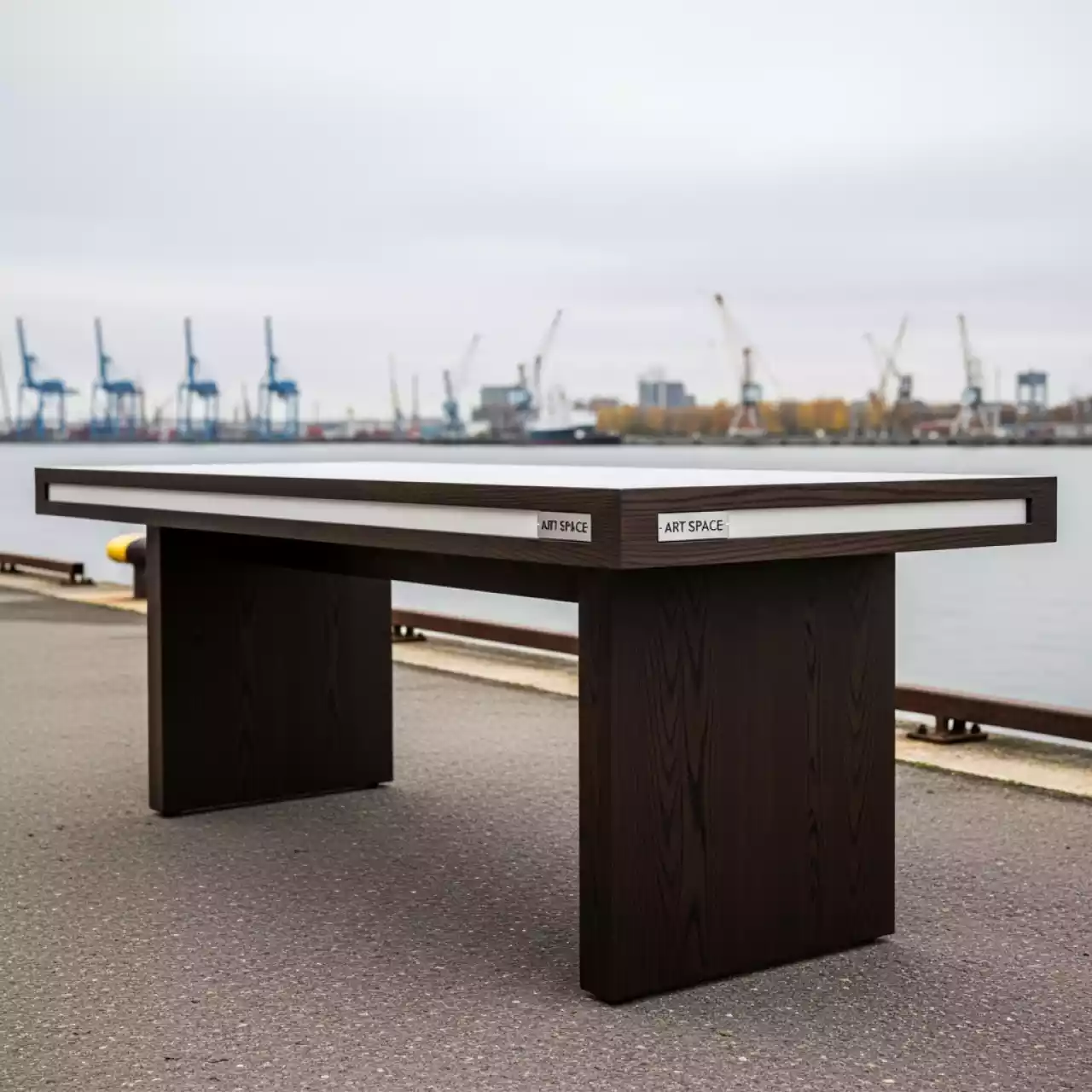 Аренда Стол Лидер 3D 1800 мм венге белый на территории Морпорта Сочи — ART SPACE
