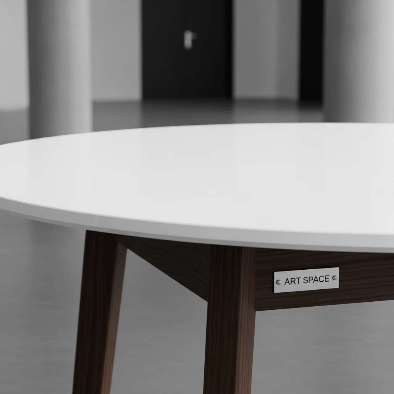 Аренда Стол Лидер 9 D 700 мм венге белый в Сириус Арене — ART SPACE