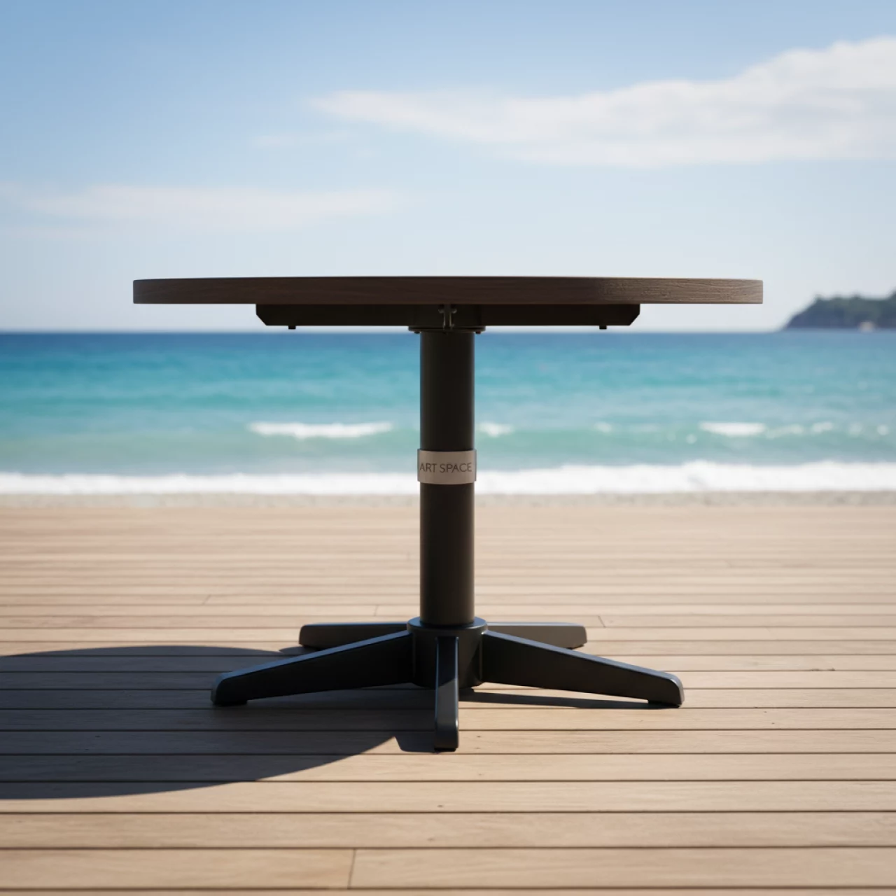 Аренда Стол Лидер 9 D 700 мм венге черный на пляжных клубах Хосты — ART SPACE