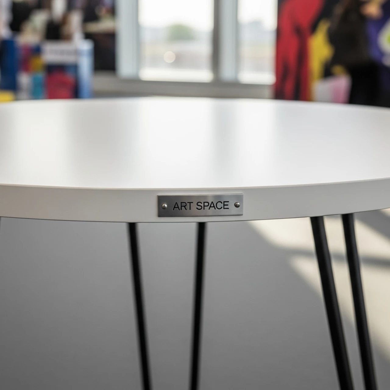 Аренда Стол Лидер 9 D 80 белый черный в комплексе Sea Galaxy — ART SPACE