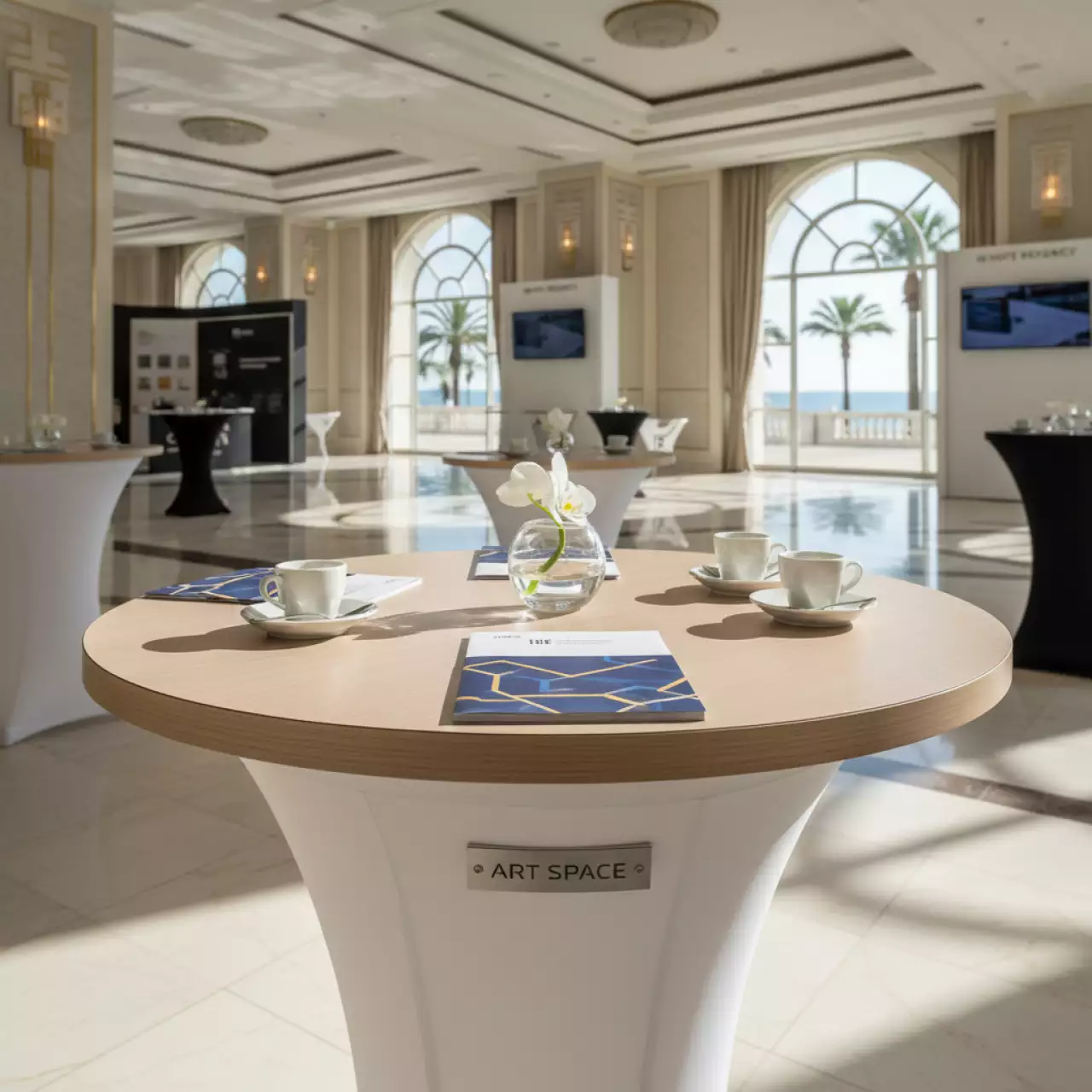 Аренда Стол Лидер 9 D 80 дуб сонома белый в отеле Hyatt Regency Sochi — ART SPACE